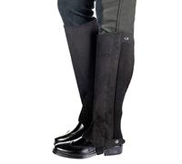 HKM 10 Guêtres d'équitation en microfibre imitation daim Noir
