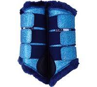 HKM 10032 Comfort Glitter Paire de guêtres pour Cheval Doublure en Peluche Taille S-XL