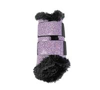 HKM 10032 Comfort Glitter Paire de guêtres pour Cheval Doublure en Peluche Taille S-XL