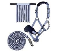 HKM 10734 Poney VB WB WB Ensemble Licol Franges en Tricot avec Crochet de Panique 180 cm