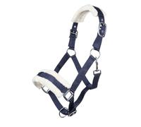 HKM 11796 Licol en peluche pour cheval Bleu foncé