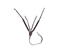 HKM 4000315378401 Bride Avant avec Martingal et Large Caoutchouc 2400 Marron