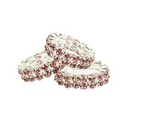 HKM 4000315724819 Crystal-3800 Lot de 20 élastiques crinière Rose