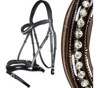 HKM 4057052346101 Mila d'équitation avec Rembourrage en Gel Noir Chaud 9100