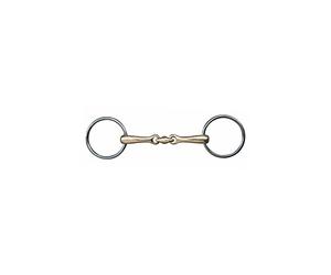 HKM 540496 Double Brisure 18 mm, Argentan, Acier Inoxydable Anneaux, M