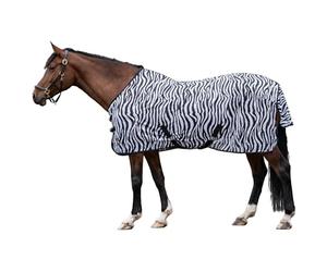 HKM 550676 Couverture Anti-Mouches Zebra avec Sangle croisée, S