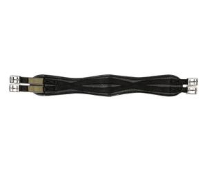 HKM 558168 PVC Soft Effet gaufré Sangle de Selle - élastique, l, Noir