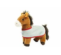 HKM 57692400 Grand stehendes Peluche Cheval avec Couverture, M, Marron