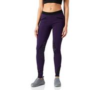 HKM 9228 Leggings d'Équitation Starlight, Genouillères en Silicone Filles, lila/noir, 170/176