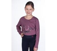 HKM Alva Print Blouse, Violet 3500, 110-116 Mixte Enfant