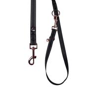 HKM ANAM Cara Laisse de Dressage pour Chien Noir/Or Rose Taille M