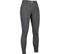 HKM Ari Mid Rise basanes en Silicone Culotte d'équitation pour Femme Gris 48