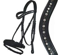 HKM Ariane Trense rembourré en gel Noir Poney Taille