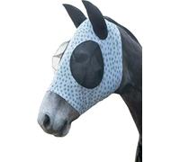 HKM Avocado Masque anti mouches Blanc/Violet Poney