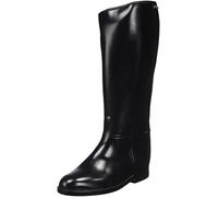 HKM Bottes d'équitation pour Adulte - Courtes et Larges - avec empiècement élastique - Noir - 9100 - Taille 35