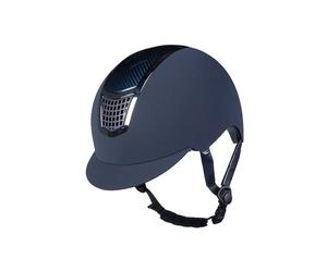 HKM Carbone Professional Casques d'équitation Mixte, Bleu foncé, S