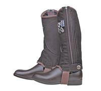 HKM Chaps pour Enfant Imitation Nubuk avec élastique Marron Marron foncé 8 Ans
