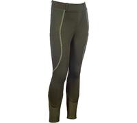 HKM Claire Fond 1/1 en Silicone Leggings d'équitation pour Enfants Gris-Vert 110/116