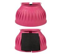 HKM Cloches en caoutchouc, fermeture à scratch, 1 paire Rose S