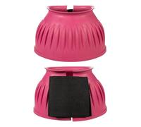 HKM Cloches en caoutchouc, fermeture à scratch, 1 paire Rose XL