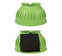 HKM Cloches en caoutchouc, fermeture à scratch, 1 paire Vert Néon S