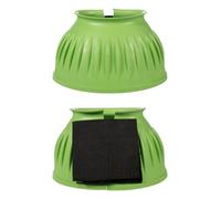 HKM Cloches en caoutchouc, fermeture à scratch, 1 paire Vert Néon XL