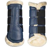 HKM Comfort Premium Fur Guêtres Bleu Foncé Shetty