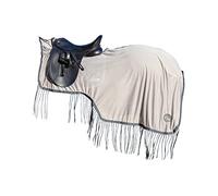 HKM Couverture Anti-Mouches pour Cheval | Couverture de Protection légère Contre Les Mouches et Les Insectes avec Franges | Polyester Durable et résistant aux déchirures avec Fermeture Tactile