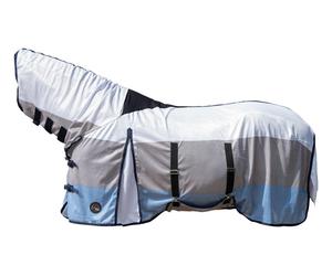 HKM Couverture anti-mouches -Strong- avec couvre-cou résistante aux morsures et aux déchirures 135 cm