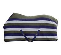 HKM Couverture professionnelle pour cheval Bleu foncé/gris pierre/vert olive 125