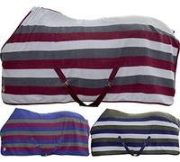 HKM Couverture professionnelle pour cheval Bleu marine/sable/marron foncé 125