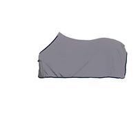 HKM Couverture séchante Alaska - Gris Clair/Bleu foncé - Longueur du Dos : 75 cm