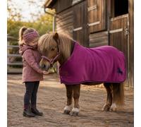 HKM Couverture séchante, mini, pour petits chevaux et poneys - Taille 65 à 115 cm - Respirante et anti-boulochage (canneberge, 105)