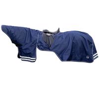 HKM Couvre-reins d'équitation avec couvre-cou amovible imperméable, respirant & coupe-vent 135 cm