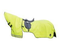 HKM Couvre-reins d'équitation avec couvre-cou amovible imperméable, respirant & coupe-vent 155 cm