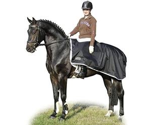 HKM Couvre Reins imperméable avec découpe de Selle Noir 125 cm