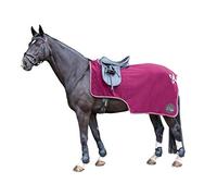 HKM Couvre reins polaire Rouge Foncé 135 cm