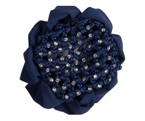 HKM Crystal Résille Bleu Foncé One Size
