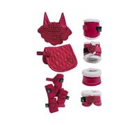 HKM Cuddle Pony Kit d'équitation de démarrage Rouge Taille Unique