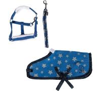 HKM Cuddle Pony Star Set Bleu avec Motif Étoiles Taille Unique
