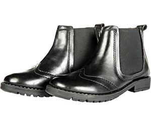 HKM Cuir Bottes d'équitation, 9100 Noir, 34 EU