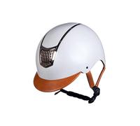 HKM Edinburgh Casque d'équitation Adulte Unisexe, Marron Foncé, L
