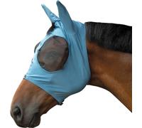 HKM Elastic Masque anti mouches Bleu Gris L