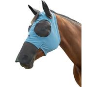 HKM Elastic Masque anti mouches protection du naseau Bleu Gris S