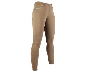 HKM Equilibrio Style Fond 1/1 en Silicone Culotte d'équitation pour Femme Brandy 34