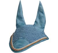 HKM Essentials Bonnet anti mouches Bleu Clair Cheval