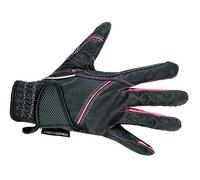 HKM Fashion Gants d'équitation Noir/rose Taille XL