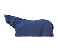 HKM Feel Warm Couverture séchante avec encolure Bleu Foncé 105 cm
