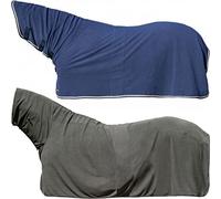 HKM Feel Warm Couverture séchante avec Encolure Noir/Argenté 125 cm