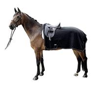 HKM Feel Warm Couvre Reins Polaire Noir/Argenté 135 cm